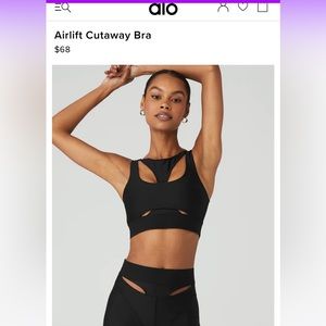 ALO airlift cutaway bra size M NEW